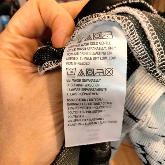 H by Halston marble print zip jacket top size 12 - Picture 8 of 8